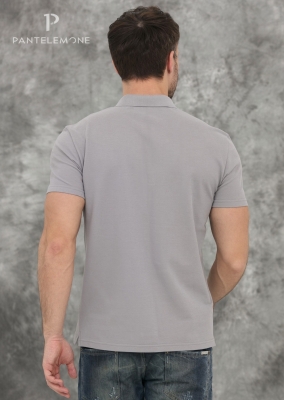 RP-006 - Мужская футболка-поло (46, Серый)