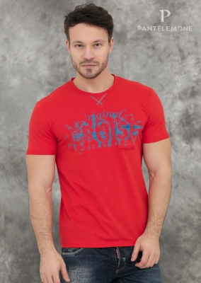 MF-773 - Мужская футболка (46, Красный)