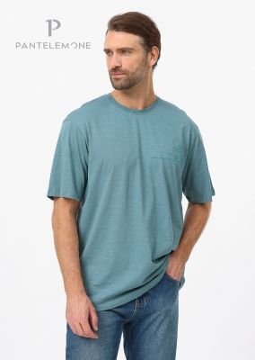MF-1050 - Мужская футболка (48, Серо-зеленый)