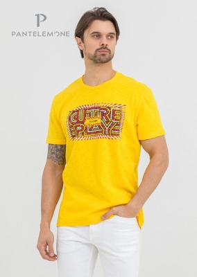 MF-955 - Мужская футболка (46, Желтый)